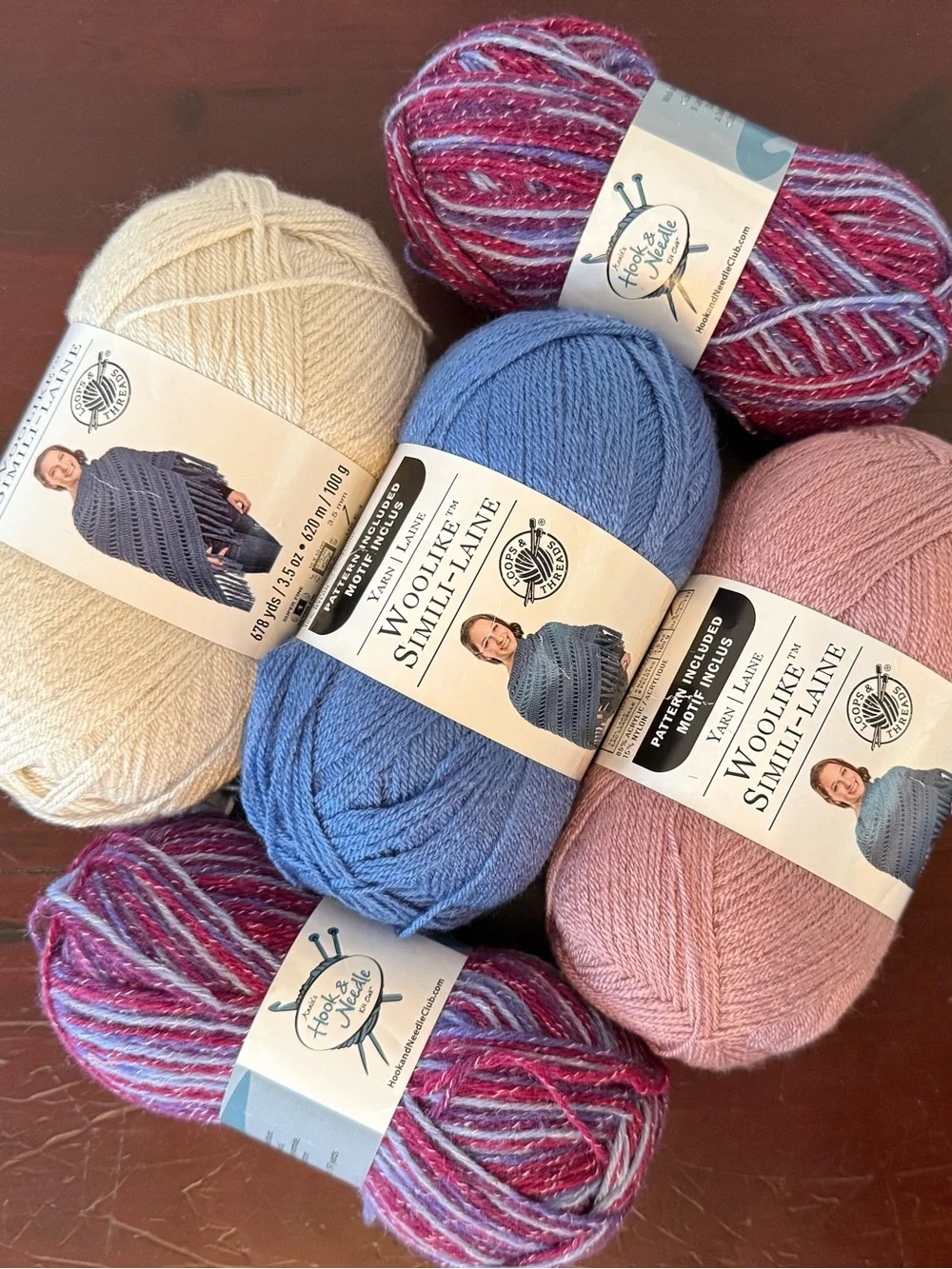 Sock+Shawl bundle - Annies Hook & Needle Kit Club + Loops & Threads Woolike Yarn